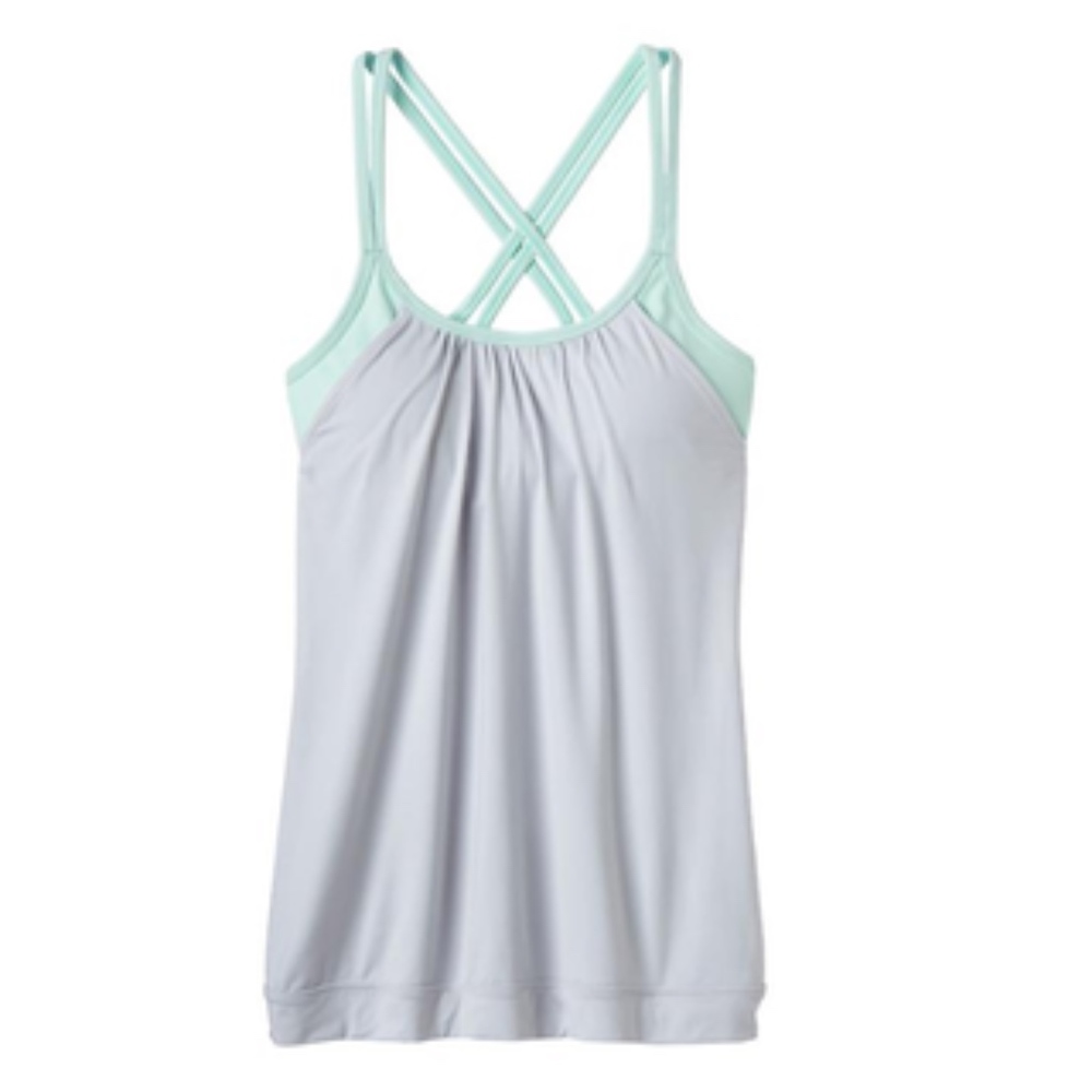 Athleta hidden agenda work out tank in light blue